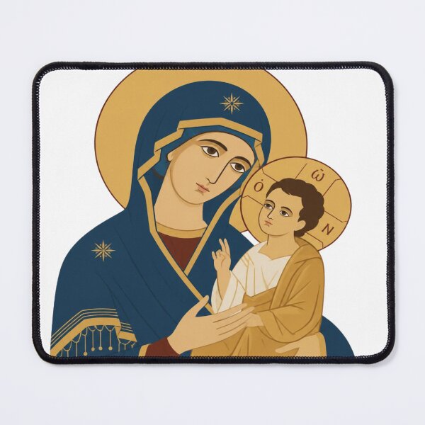 Item preview, Virgin Mary and Child – Sacred Christian Icon Religious Art designed and sold by Sheen-designs.