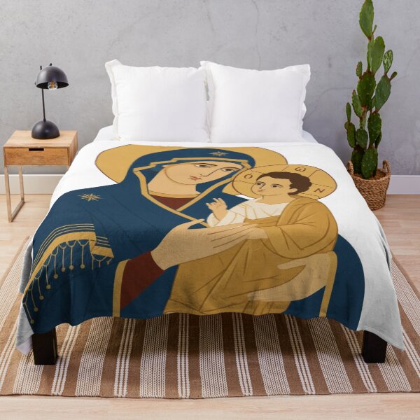 Item preview, Virgin Mary and Child – Sacred Christian Icon Religious Art designed and sold by Sheen-designs.