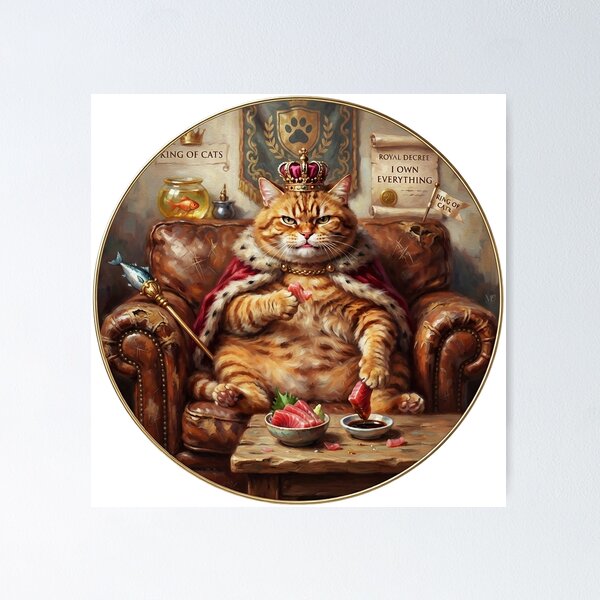 Item preview, Royal Cat King (version 2) designed and sold by ME design.