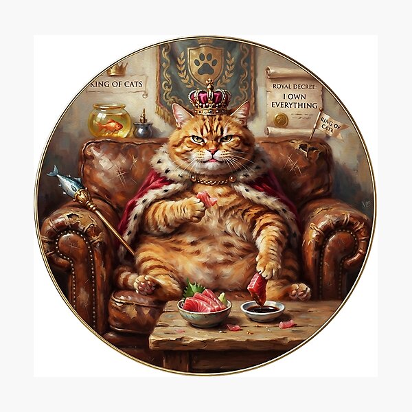 Item preview, Royal Cat King (version 2) designed and sold by ME design.