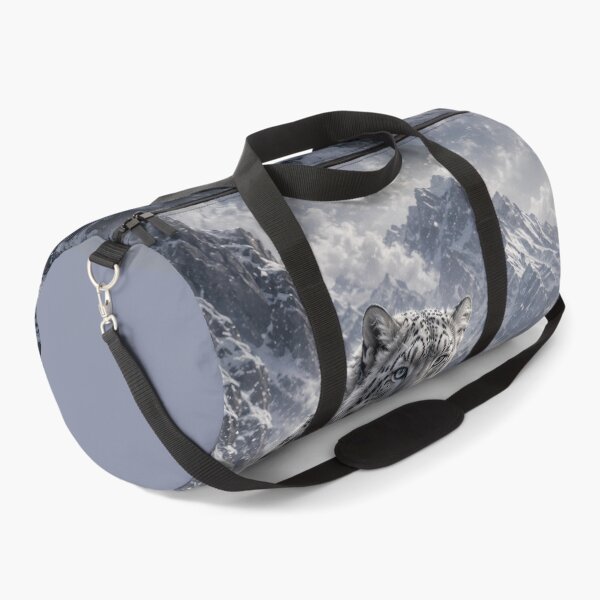 Item preview, Snow Leopard Resting in Snowy Mountains | Winter Wildlife Art designed and sold by ManJiangHong.