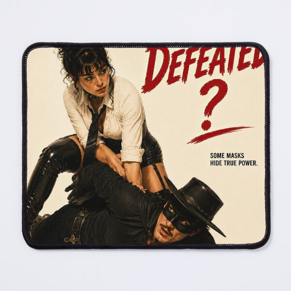 Item preview, Defeated? – Zorro Vintage Grindhouse Fan Art designed and sold by obstinator.