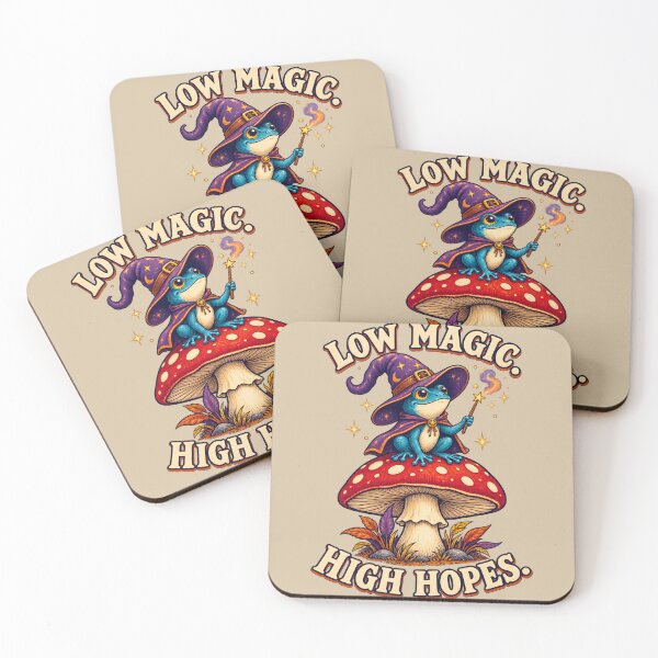 Item preview, Low Magic, High Hopes – Cute Frog Wizard designed and sold by VioVibe.
