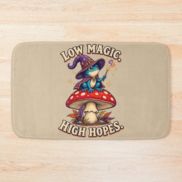 Item preview, Low Magic, High Hopes – Cute Frog Wizard designed and sold by VioVibe.