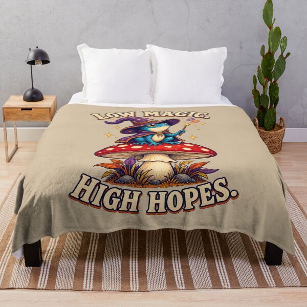 Item preview, Low Magic, High Hopes – Cute Frog Wizard designed and sold by VioVibe.