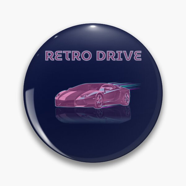 Item preview, Retro Drive Supercar Synthwave Outrun designed and sold by ZJDesignsArt.