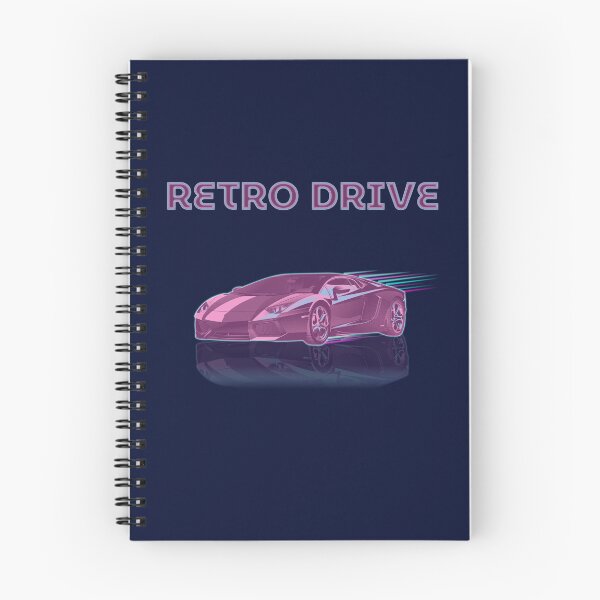 Item preview, Retro Drive Supercar Synthwave Outrun designed and sold by ZJDesignsArt.