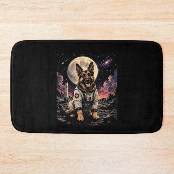 Item preview, Cosmic German Shepherd Dog Astronaut Galaxy Adventure | Colorful Space Fantasy Art designed and sold by SOUFIANE1991.
