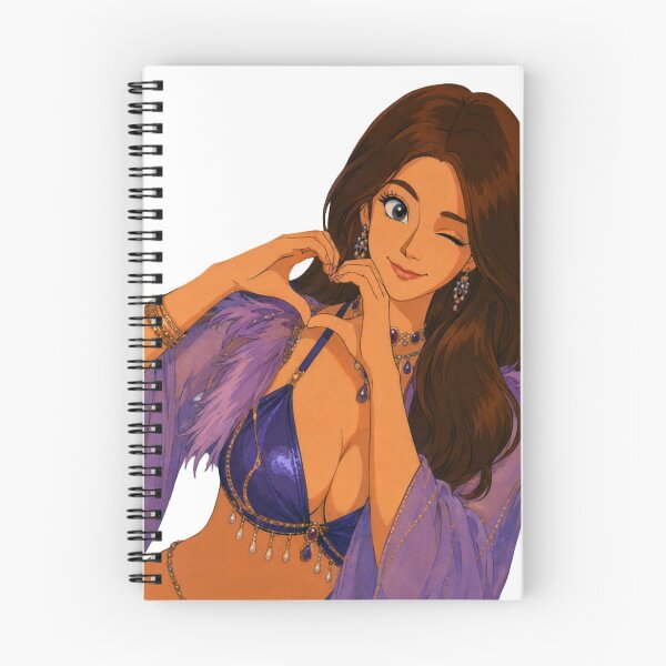 Item preview, Purple Burlesque Pin-Up – Retro Cartoon Showgirl designed and sold by  Hollow Moon Studios..