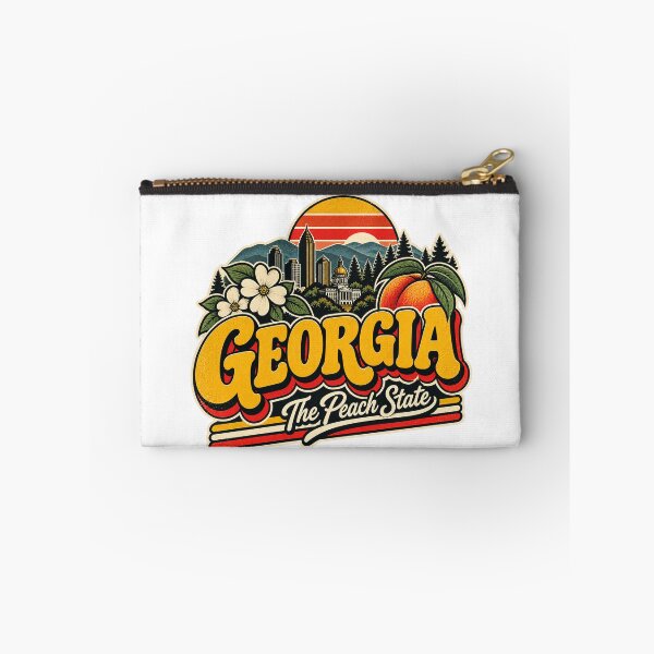 Item preview, Georgia Peach State Vintage Atlanta Retro Southern Graphic Tee designed and sold by TM DESIGNS AND MORE.