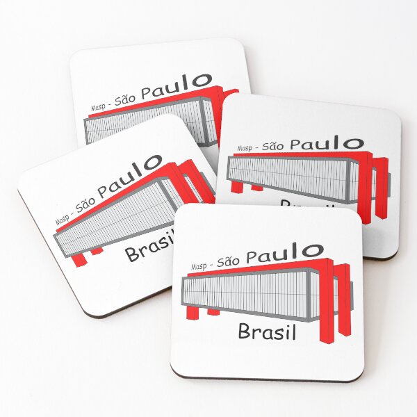 Item preview, Masp Sao Paulo Brasil - Modern Art Museum Red Architecture Landmark designed and sold by City Tour Collection.