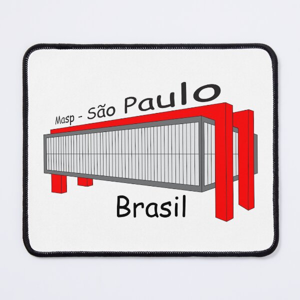 Item preview, Masp Sao Paulo Brasil - Modern Art Museum Red Architecture Landmark designed and sold by City Tour Collection.