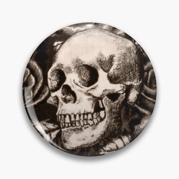 Item preview, Sepia Gothic Human Skull Illustration designed and sold by darksteel101.