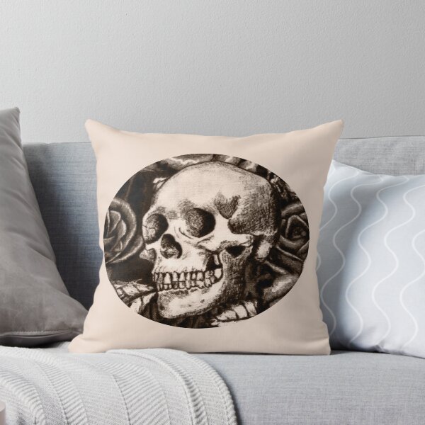 Item preview, Sepia Gothic Human Skull Illustration designed and sold by darksteel101.
