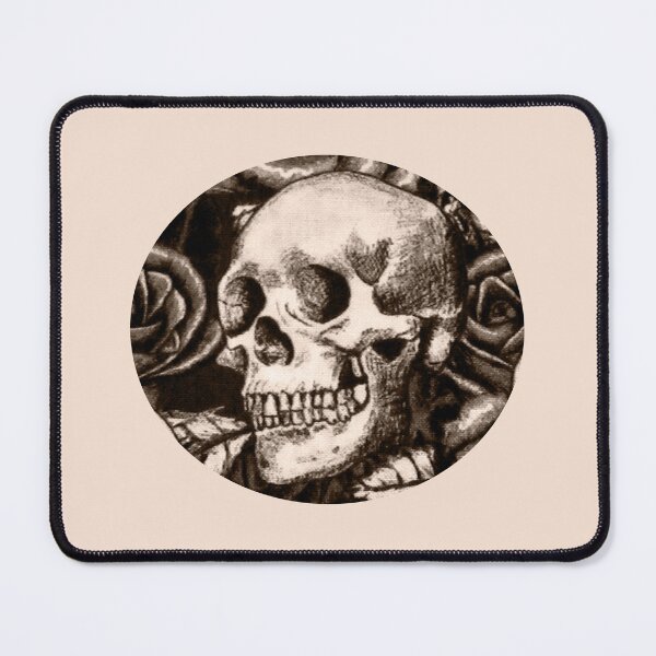Item preview, Sepia Gothic Human Skull Illustration designed and sold by darksteel101.