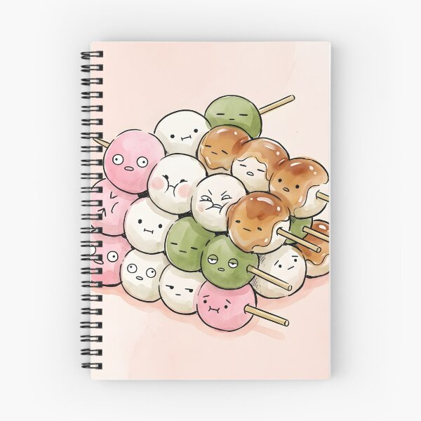 Item preview, Cute Japanese Dango Skewers Kawaii Sweet Illustration designed and sold by DuckOddity.