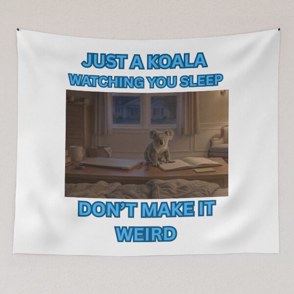 Item preview, just a monkey watching you sleep.... don't make it weird designed and sold by Goode-sense2025.