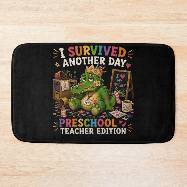 Item preview, I Survived Another Day Funny Preschool Teacher Coffee designed and sold by Crystal-Tree.