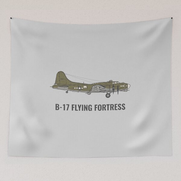 Item preview, B-17 Flying Fortress WW2 Aircraft Military Aviation Profile Art designed and sold by KiwiRider.