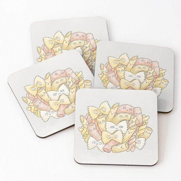 Item preview, Cute Short Pasta Shapes Kawaii Italian Food designed and sold by DuckOddity.