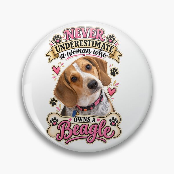 Item preview, Never Underestimate a Woman Who Owns a Beagle  designed and sold by CIW78.