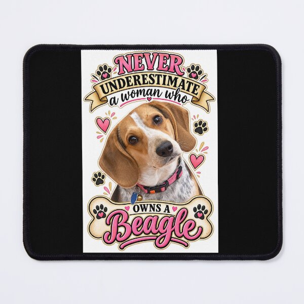 Item preview, Never Underestimate a Woman Who Owns a Beagle designed and sold by CIW78.