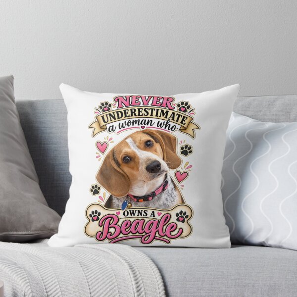 Item preview, Never Underestimate a Woman Who Owns a Beagle  designed and sold by CIW78.