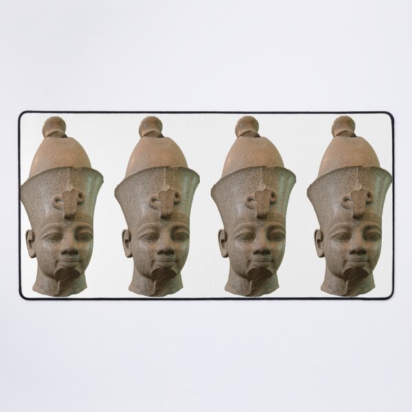 Item preview, Granite head of an ancient egyptian pharaoh designed and sold by stevepaint.