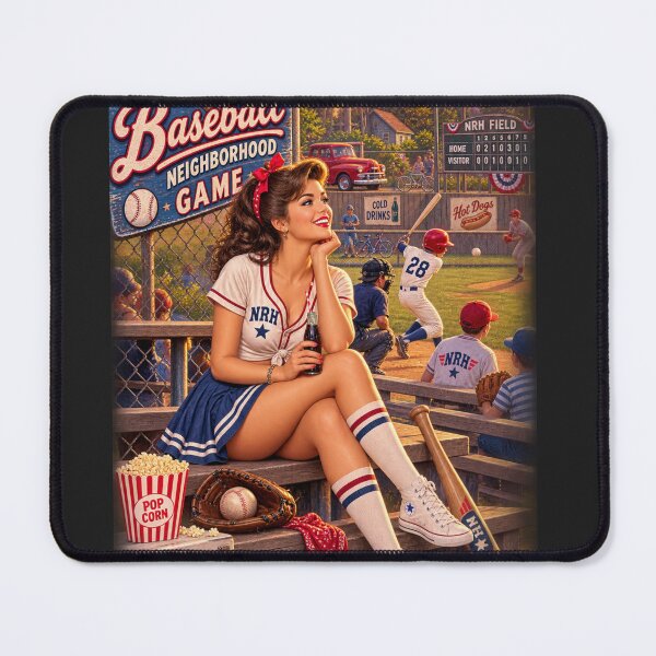 Item preview, Retro Vintage Baseball Game Poster designed and sold by Normandy Road Heritage.