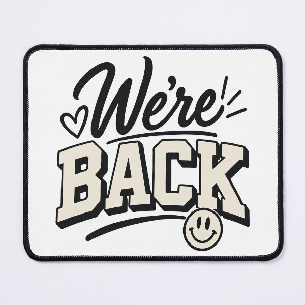 Item preview, We’re Back | Retro Back to School Varsity Design designed and sold by Sunday.Supply.