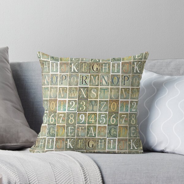 Item preview, Art Nouveau Alphabet And Numbers Pattern designed and sold by Giulivo Store Graphic.