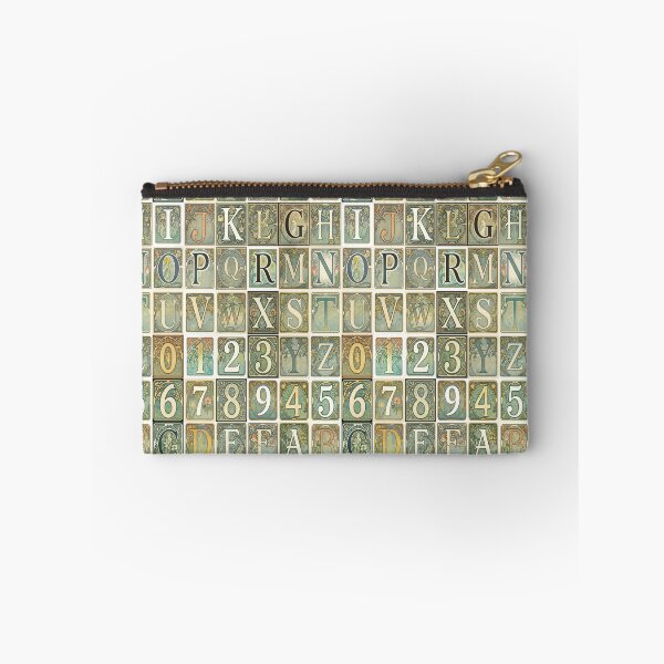 Item preview, Art Nouveau Alphabet And Numbers Pattern designed and sold by Giulivo Store Graphic.