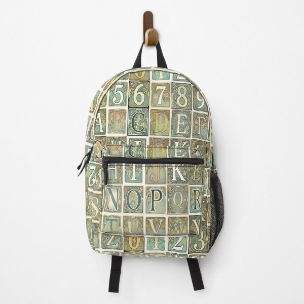 Item preview, Art Nouveau Alphabet And Numbers Pattern designed and sold by Giulivo Store Graphic.