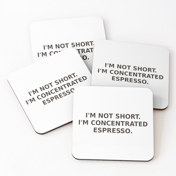 Item preview, Not Short Concentrated Espresso Lover Funny Shirt designed and sold by DecafAndRegret.