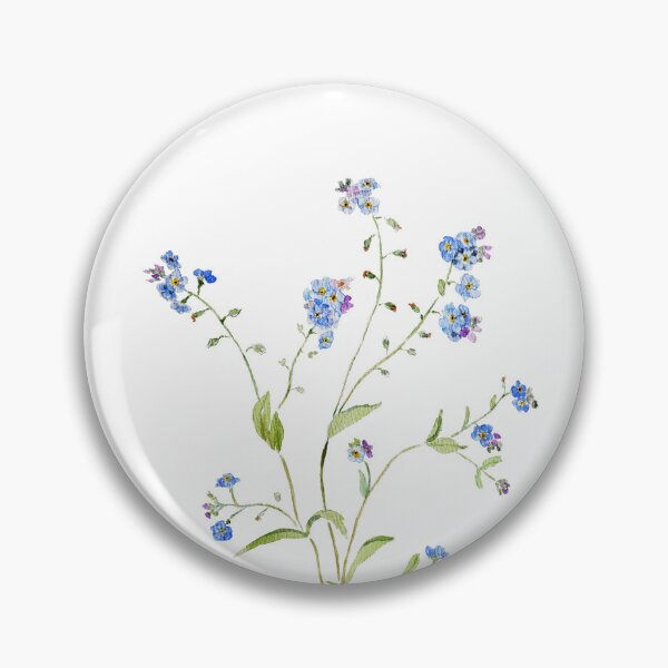 Item preview, hand painted blue forget me not  2026 designed and sold by SelenePaintings .