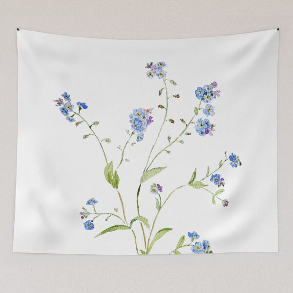 Item preview, hand painted blue forget me not  2026 designed and sold by SelenePaintings .