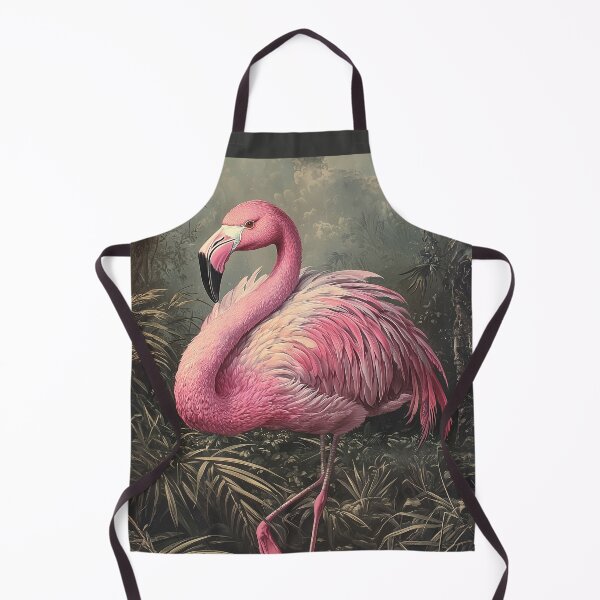 Item preview, Vintage Botanical Pink Flamingo Jungle Art Print By Moose Disco designed and sold by MooseDisco.