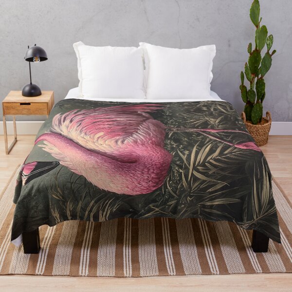 Item preview, Vintage Botanical Pink Flamingo Jungle Art Print By Moose Disco designed and sold by MooseDisco.