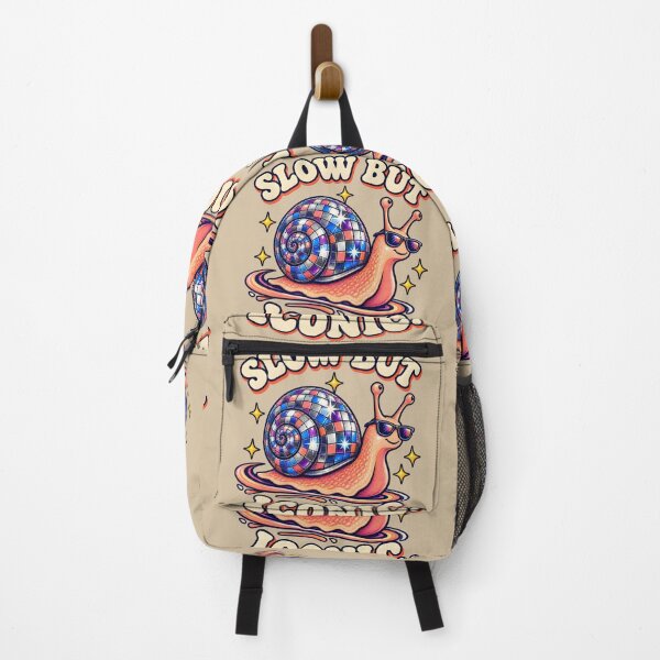Item preview, Slow but Iconic – Funny Disco Snail designed and sold by VioVibe.