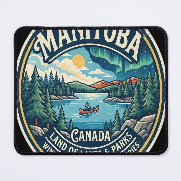 Item preview, Manitoba Canada Vintage Travel Decal designed and sold by gizzocroccon.