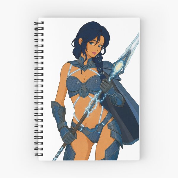 Item preview, Lightning Mage Pin-Up – Fantasy Warrior Woman designed and sold by  Hollow Moon Studios..