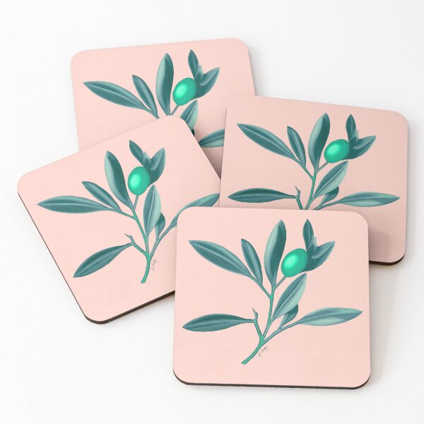 Item preview, Olive Branch in Blush designed and sold by 7oaksArt.