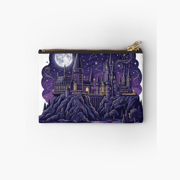 Item preview, Celestial Wizard Castle Under Starry Night Sky - Whimsical Magical Academy Graphic designed and sold by KreonaTime.