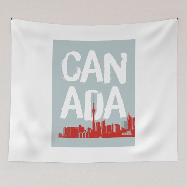 Item preview, Canada Toronto Skyline, Vintage CN Tower Wall Art designed and sold by MarkedArtPrints.