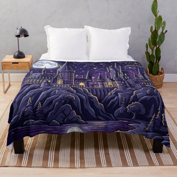 Item preview, Celestial Wizard Castle Under Starry Night Sky - Whimsical Magical Academy Graphic designed and sold by KreonaTime.