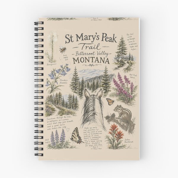 Item preview, St Mary's Peak Trail - Bitterroot Valley - Montana designed and sold by sabrinart42.