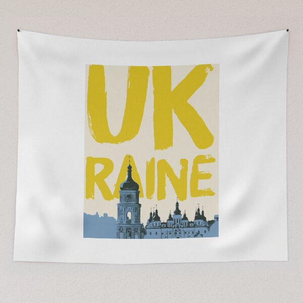 Item preview, Ukraine Kyiv Skyline, Vintage Cathedral Wall Art designed and sold by MarkedArtPrints.