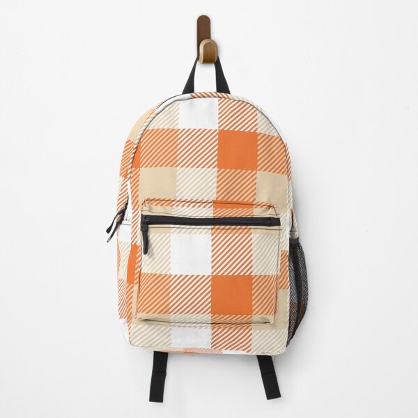 Item preview, Orange and Cream Plaid Seamless Pattern designed and sold by BigDigital.