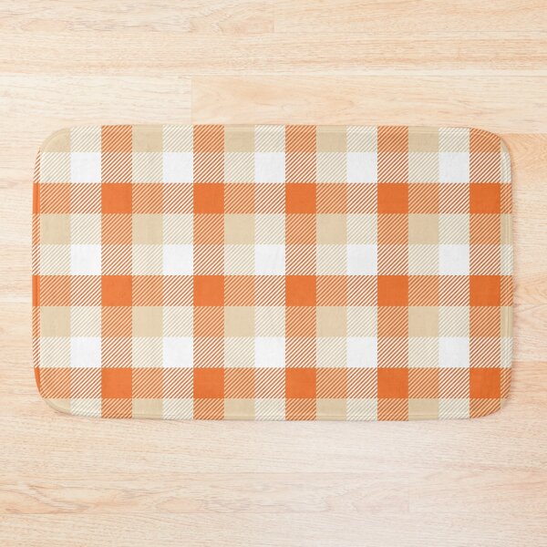 Item preview, Orange and Cream Plaid Seamless Pattern designed and sold by BigDigital.