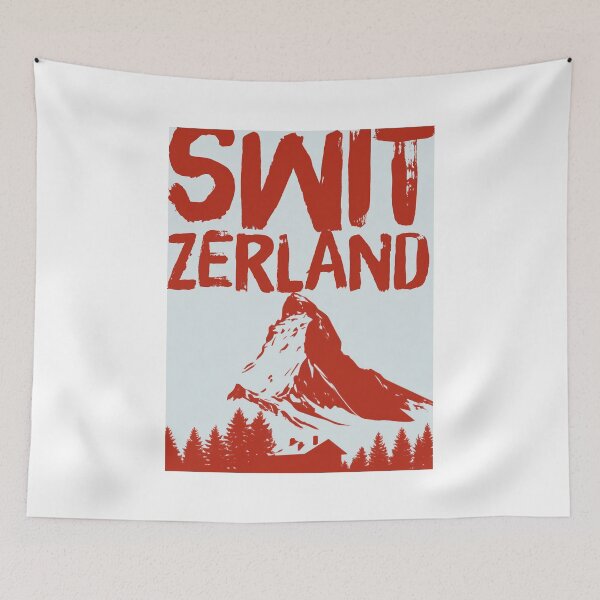 Item preview, Switzerland Matterhorn, Vintage Alpine Wall Art designed and sold by MarkedArtPrints.
